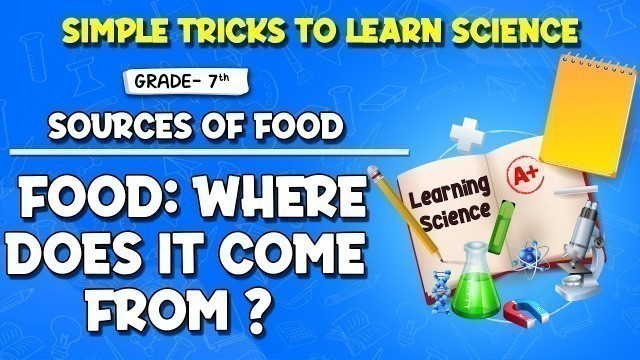 'Sources of Food: Food Where Does it come from | Science Grade 6 Chapter 1 (CBSE)'