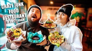 'Wir TESTEN ein CRAZY JUNK FOOD RESTAURANT in AMSTERDAM | Amsterdam Special Woche'