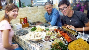 'Lebanese Food 11 Dishes w/Friends from Middle East Sharing DELICIOUS Arab Food at \"Gulf Restaurant\"'