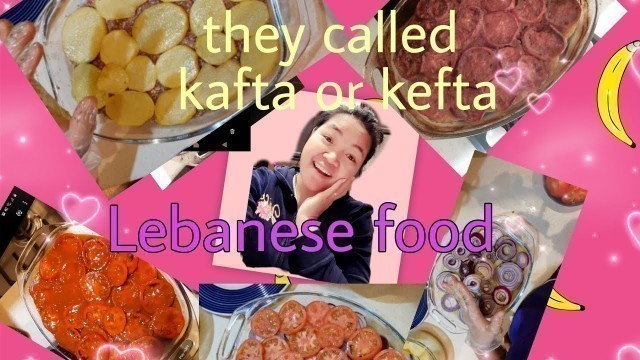 'Lebanese food kefta or kafta recipe'