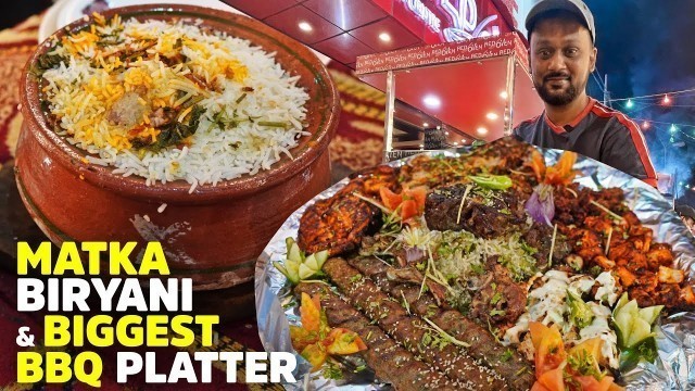 'Matka BIryani & Massive BBQ Platter | Red Oven Restaurant | Karachi Street Food | Pakistan'