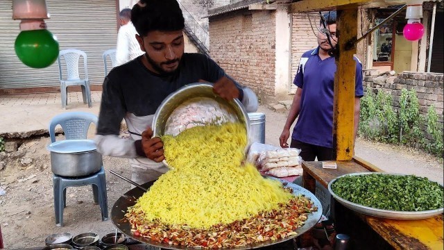 'Mumbai Style Tawa Pulao | Only 15rs. Veg. Rice Plate  | Indian Street Food'