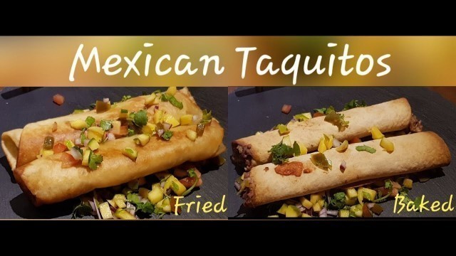 'Vegetarian Taquitos |Two ways|Fried|Baked|Mexican Street Food'