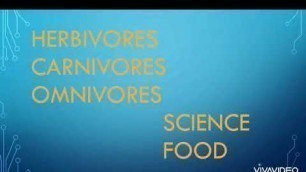 'Herbivores/carnivores/omnivores (food : where does it come from?)#memorize point#'