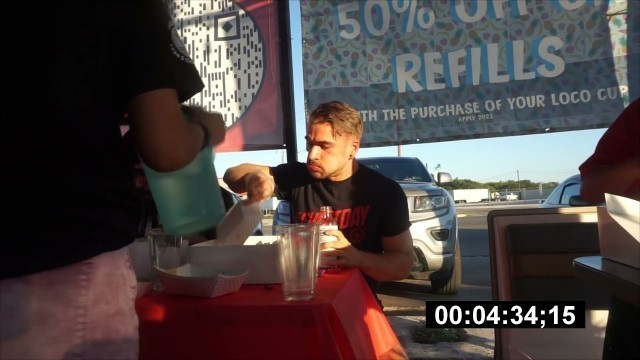 '500 Taco Eating Contest In Texas Delicious Mexican Street Tacos  Man Vs Food 1080p'