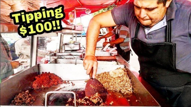 'How Mexican STREET TACOS Are Made & What Do They TASTE Like - ULTIMATE Mexican Street Food-WIFE & I'