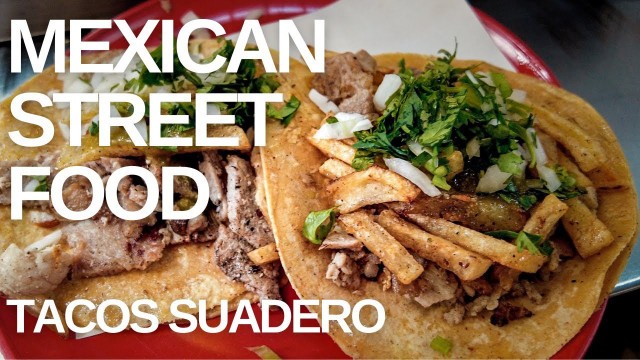 'Tacos Suadero -  Mexican Street Food | Food Tour in Mexico City 4k'