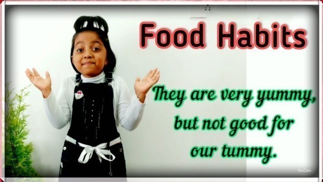 'Food Habits Speech | junk food versus healthy food Good Food habits| Topic ,'