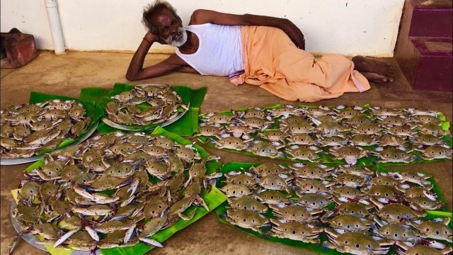 'NANDU RASAM !!! Tasty CRAB Rasam prepared by my daddy Arumugam / Village food factory'