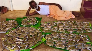 'NANDU RASAM !!! Tasty CRAB Rasam prepared by my daddy Arumugam / Village food factory'