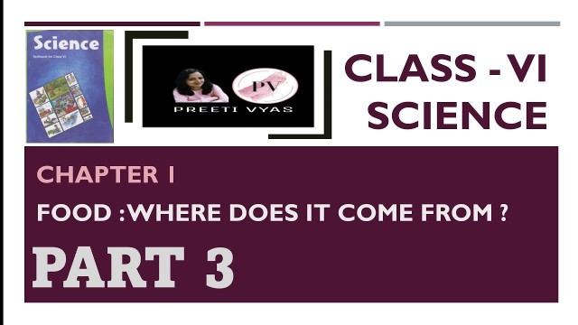 'Class 6th ||Science||Chapter 1||Food:Where Does It Come From?|| Exercise & Extra Questions || Part 3'