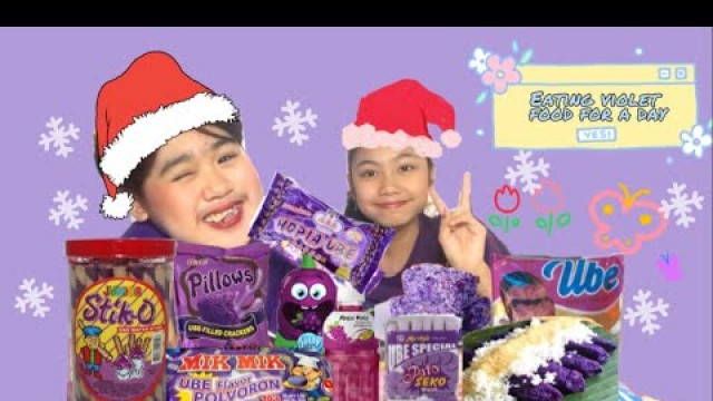 'EATING ONLY VIOLET FOOD FOR A DAY (( MUKBANG WITH SAMMY MANESE))'