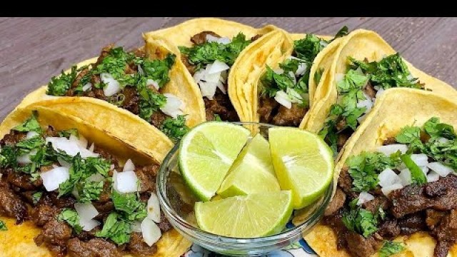 'STEAK TACOS | Carne Asada Recipe | How To Make Mexican Street Tacos'