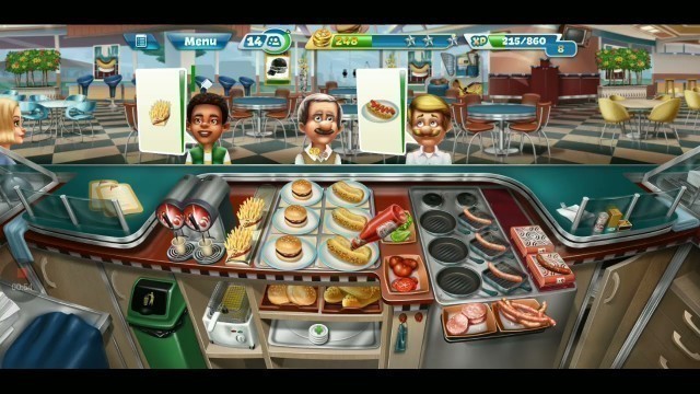 'Fast food court Level 35 | cooking fever | Love of games'