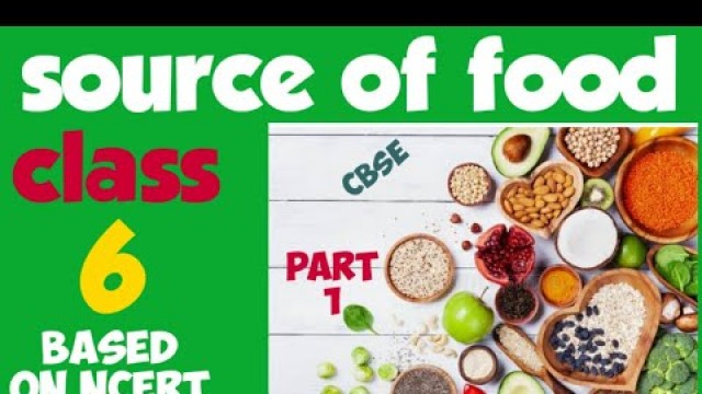 'Food: Where does it come from std 6 science l NCERT Science  chapter 1.Source of Food |part 1 CBSE'