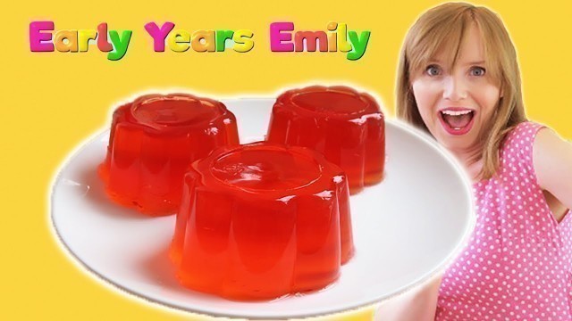 'Jelly on a Plate | Nursery rhymes | WITH REAL JELLY  + party food | Verb spotter song |'