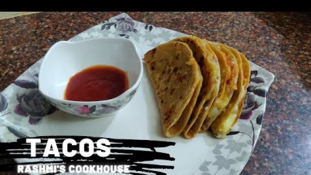 'Crispy Cheese Potato Tacos - Mexican street food | Homemade Domino\'s Style on Tawa | easy recipe'