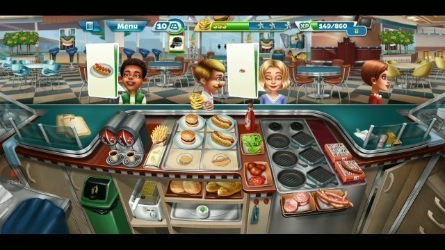 'Fast food court  level 34 | cooking fever | Love of games'