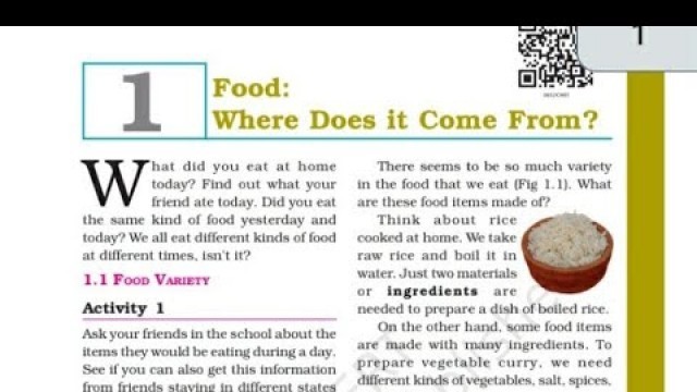 '#Food where does it come from class 6 in Hindi from Ncert'