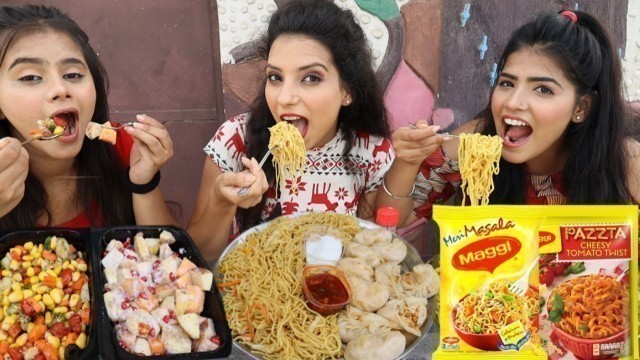 'Junk Food Vs Packed Food Vs Healthy Food Challenge | Maggi, Momos, Chow Mein, Pasta | Food Challenge'