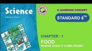 'Class 6 | Subject - Science | Food - Where does it come from ?'