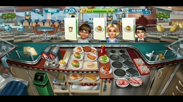 'Cooking fever Level 25 | Fast food court | Love of games'