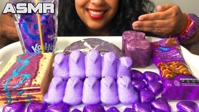 'MOST POPULAR PURPLE FOOD ASMR | ASMR PURPLE | PURPLE FOODS ASMR | ASMR EATING SOUNDS (No Talking)'