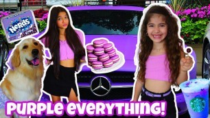 'BUYING AND EATING ONLY PURPLE CHALLENGE! BELLEANA IN CHARGE FOR 24 HOURS!! GONE WRONG***'