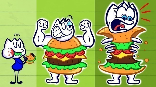 'JUNK FOOD DIET | Max Shakes Off The Meat | Max\'s Puppy Dog Funny Animation'