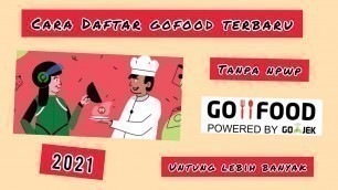 'CARA DAFTAR GOFOOD Terbaru 2021'