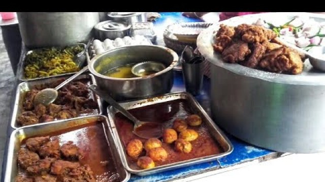 'Daily nonveg lunch at Kolkata street food stall.'