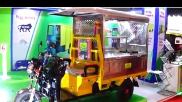 'Unique Street Food Vehicle (Electric) At The Electric Vehicle Expo, Kolkata, West Bengal, India'