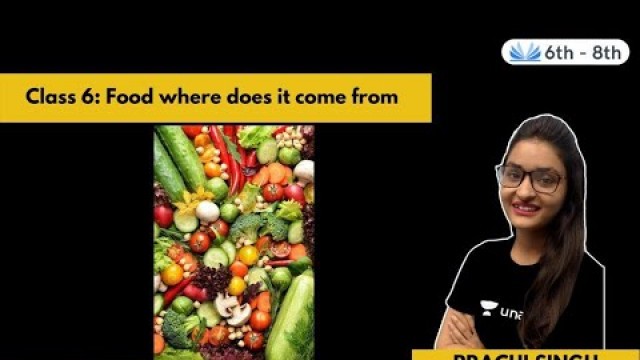 'Food Where Does It Come From | Chapter 1 | Class 6 | Science Shaala | Prachi Singh'