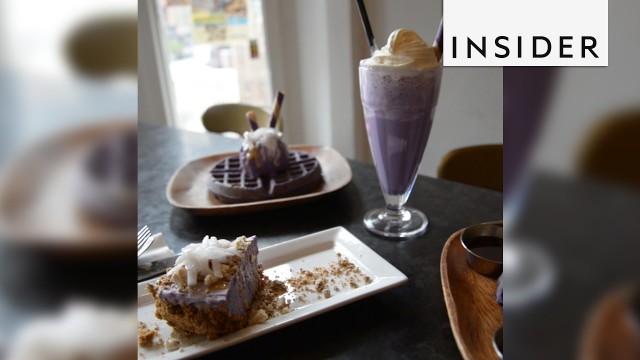 'A Toronto restaurant is a gold mine for purple desserts'