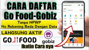 'Cara Daftar Gofood Online Lewat Hp | Cara Registrasi Gobiz di Hp | Tutorial Mendaftar Gofood Online'