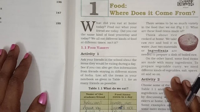 '#CLASS6Science || Chapter 1 - Food : Where Does It Come From || Book Back Questions & Answers'