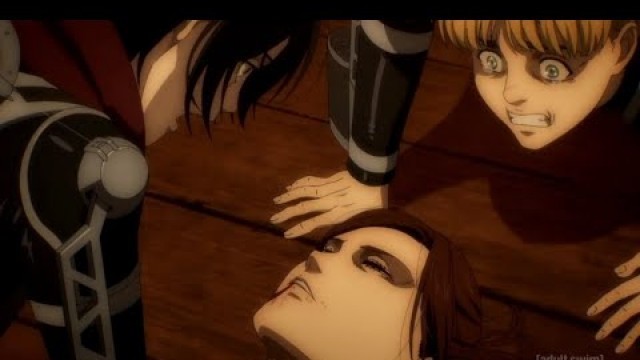 'Eren Laughs At Sasha\'s Death English Dubbed! Attack On Titan Season 4 Episode 8 English Dubbed'