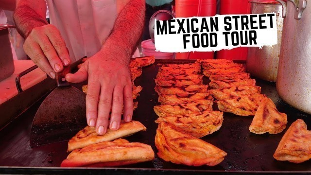 'Best Mexican street food in GUADALAJARA, Mexico |TACOS de BARBACOA + street food tour in Santa Tere'