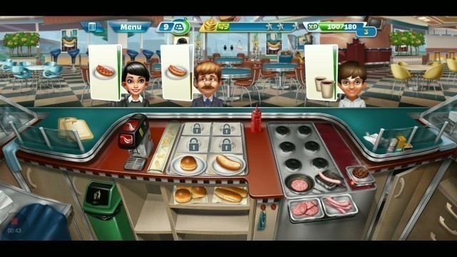 'Level 8 | Fast Food Court | Cooking Fever | Love of games'