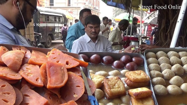 'Misti Sweet in Kolkata Street | Tasty Delicious Street Dessert Selling | Street Food Online'