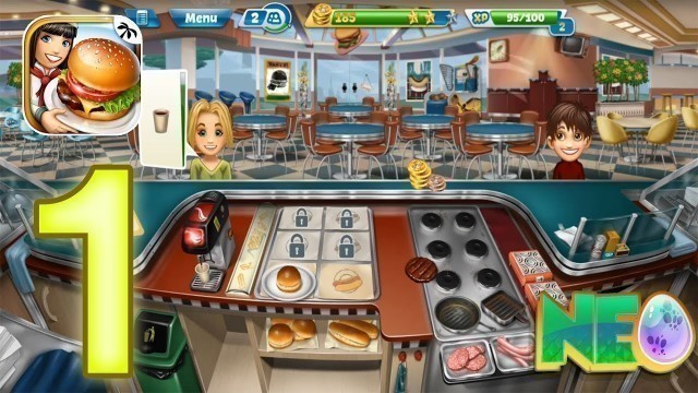 'Cooking Fever: Gameplay Walkthrough Part 1 - Fast Food Court Level 1-5 (iOS, Android)'