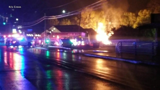 'San Marcos food trucks explode, spraying debris and shattering windows a block away'