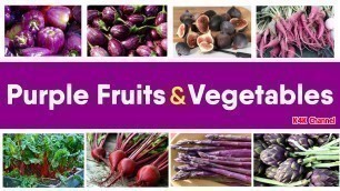 'PURPLE FRUITS & VEGETABLES | PURPLE COLOR FOOD'