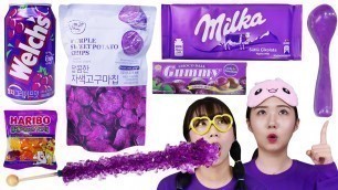 'Purple Food Mukbang  LABEAT'