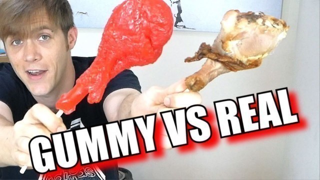 'A Face Full of Nerf Darts - Gummy Food vs Real Food 2 - Trying Girl Products | TC #191'