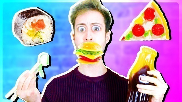 'GUMMY vs REAL FOOD!! - CRAZY!!'