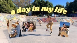 'a day in my Spanish life | coffee, vegan junk food, skateboarding, beach'