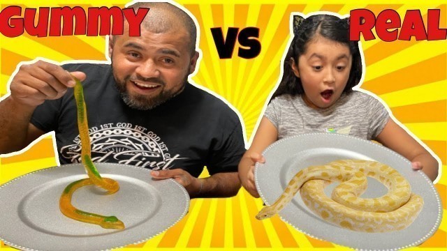 'Gummy Food Vs Real Food Challenge! Extreme'