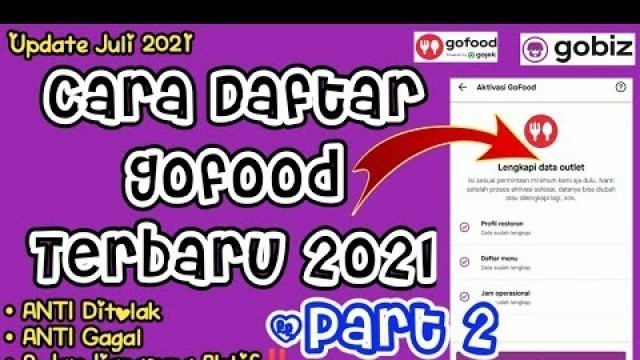 'Cara Daftar Gofood Terbaru 2021 #Part2'