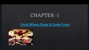 'Science Class-6 || Chapter-1 - Food: Where does it come from || Fully Explained ||'